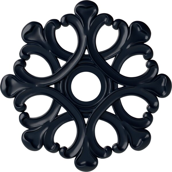 Ekena Millwork Angel Ceiling Medallion (Fits Canopies up to 4 3/8"), 20 7/8"OD x 3 5/8"ID x 1"P, Midnight Dream CM20ANMDF - main